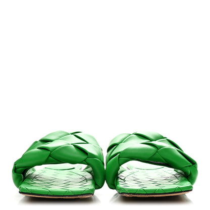Bottega Veneta Nappa Maxi Intrecciato Lido Flat Sandals 39 Grass 3 of 8