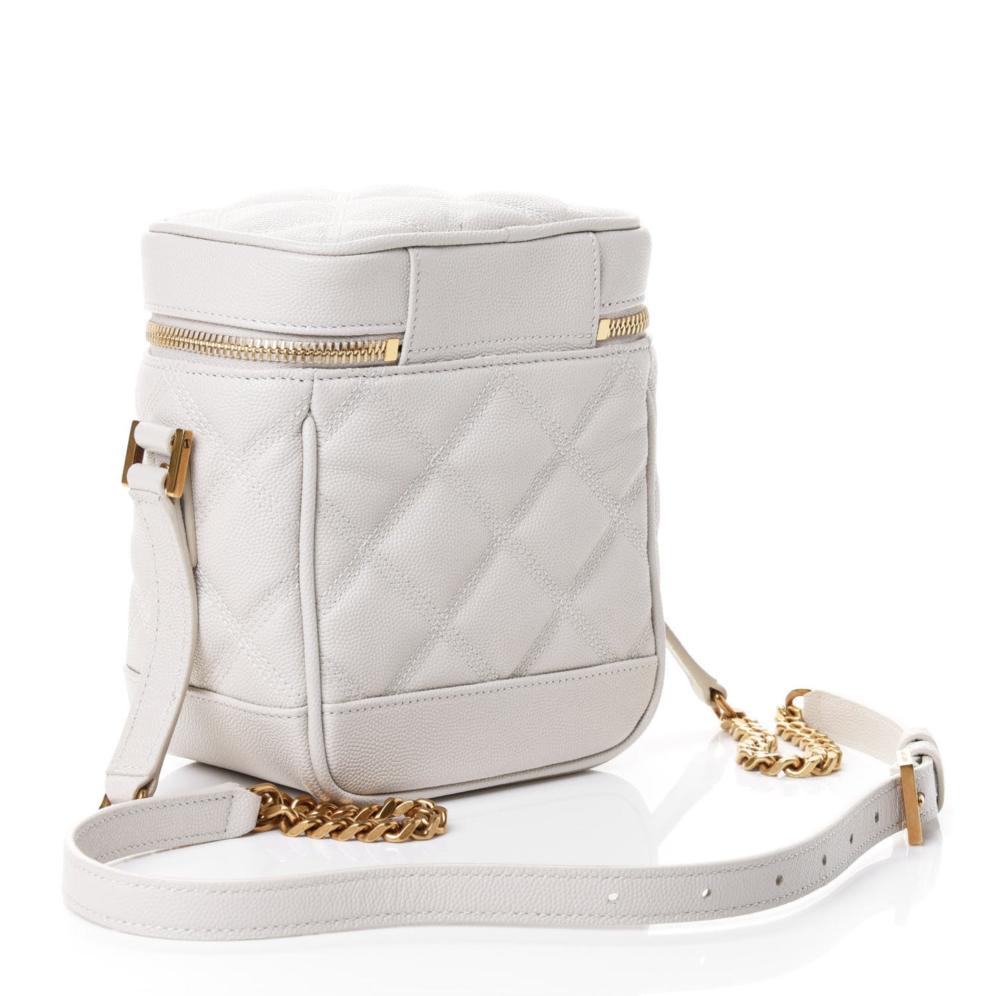 Grain de Poudre Quilted 80's Vanity Bag Crema Soft