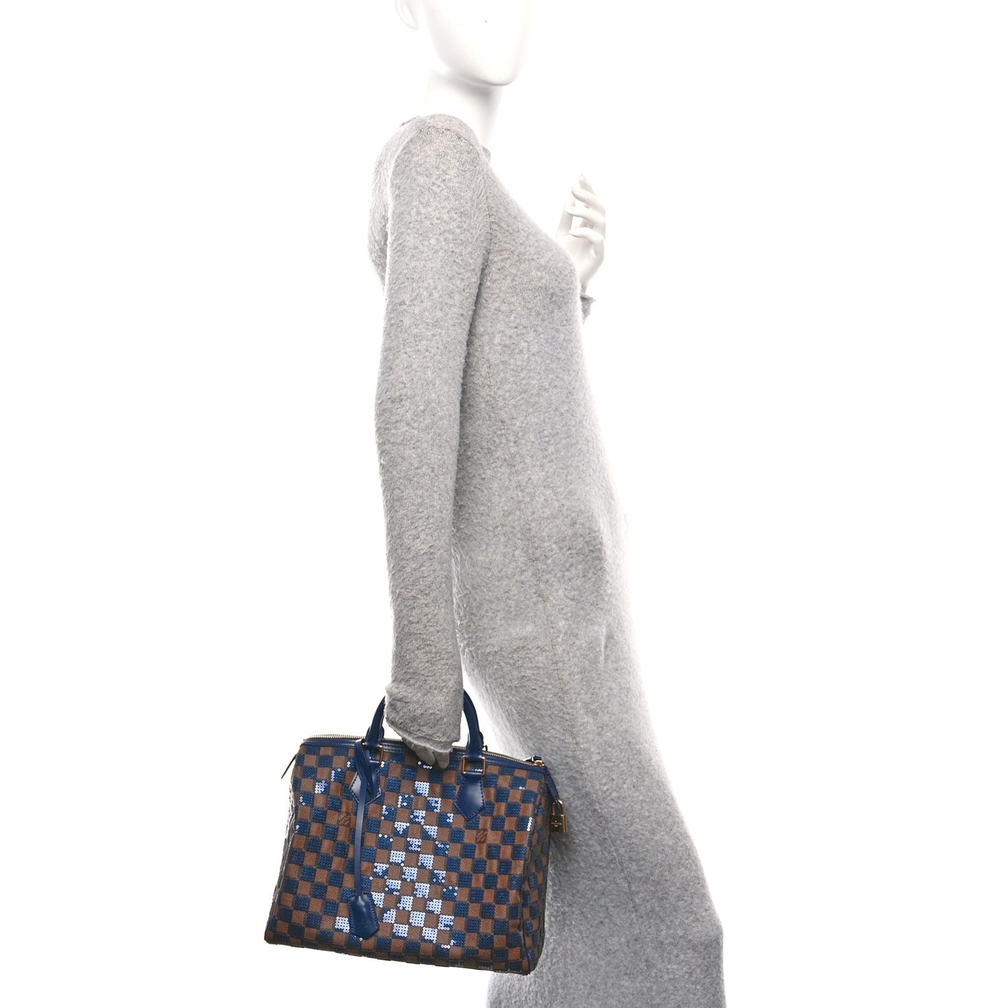 Damier Paillettes Speedy 30 Blue