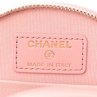 Chanel Caviar Quilted Round Handle With Care Vanity With Chain Pink 7 of 12