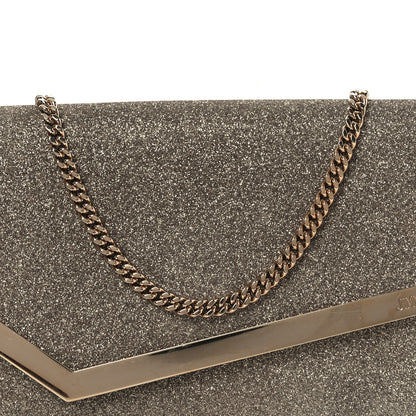 Jimmy Choo Dusty Glitter Emmie Clutch Platinum Ice 7 of 11