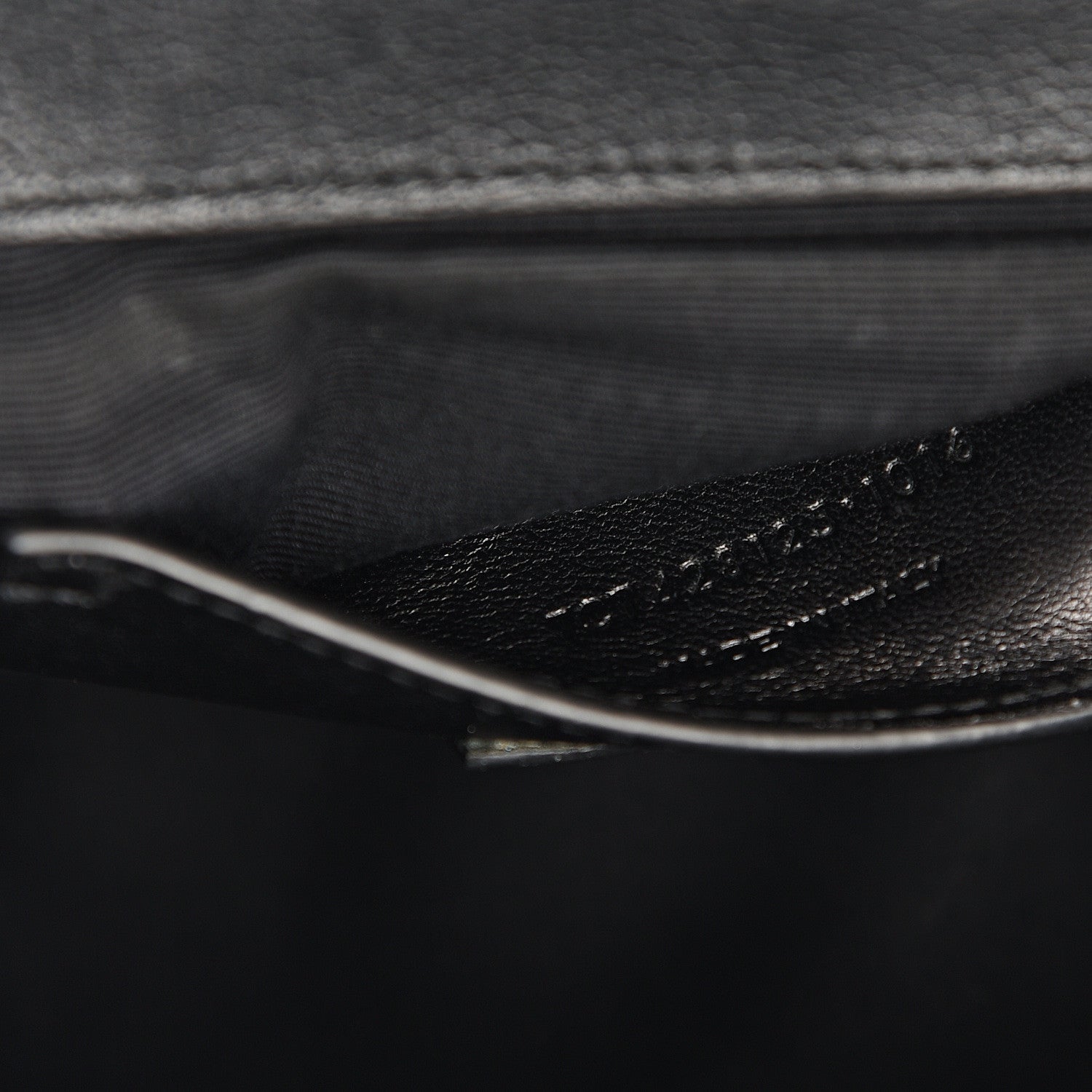 Saint Laurent Sheepskin Tri-Quilt Monogram Medium College Bag Black 6 of 10