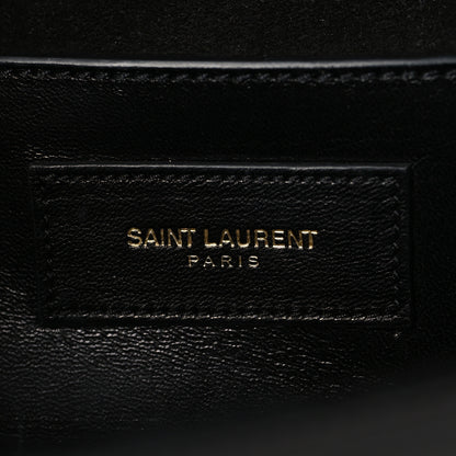 Saint Laurent Grain De Poudre Monogram Cassandre Clutch Black Black 6 of 6