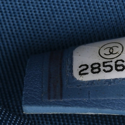 Chanel Denim Quilted Round Clutch With Chain Blue 8 of 11