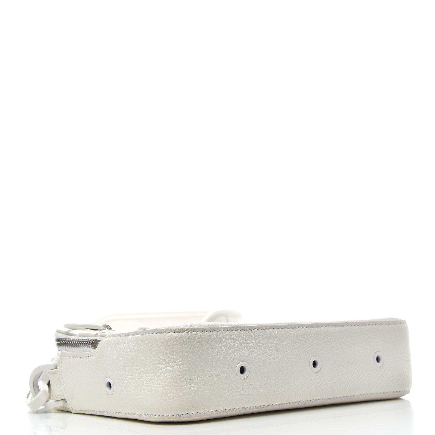 X DANIEL ARSHAM Grained Calfskin Safari Messenger Bag White