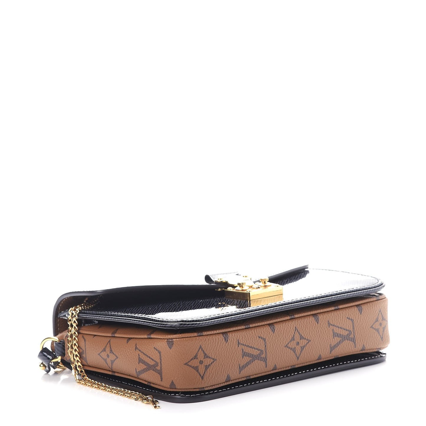 Shiny Epi Reverse Monogram Pochette Metis Mini Marine