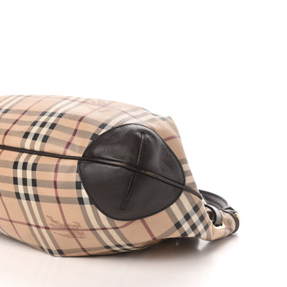 Burberry Haymarket Check Medium Willenmore Hobo Chocolate 9 of 11