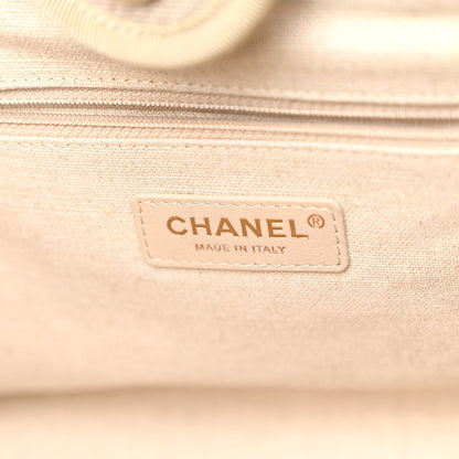 Chanel Mixed Fibers Small Deauville Tote White 7 of 11