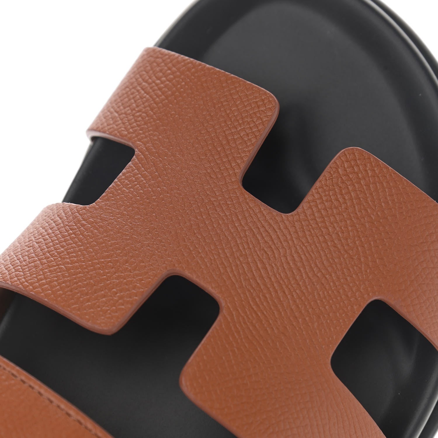 Hermes Epsom Womens Chypre Sandals 39.5 Natural 10 of 12