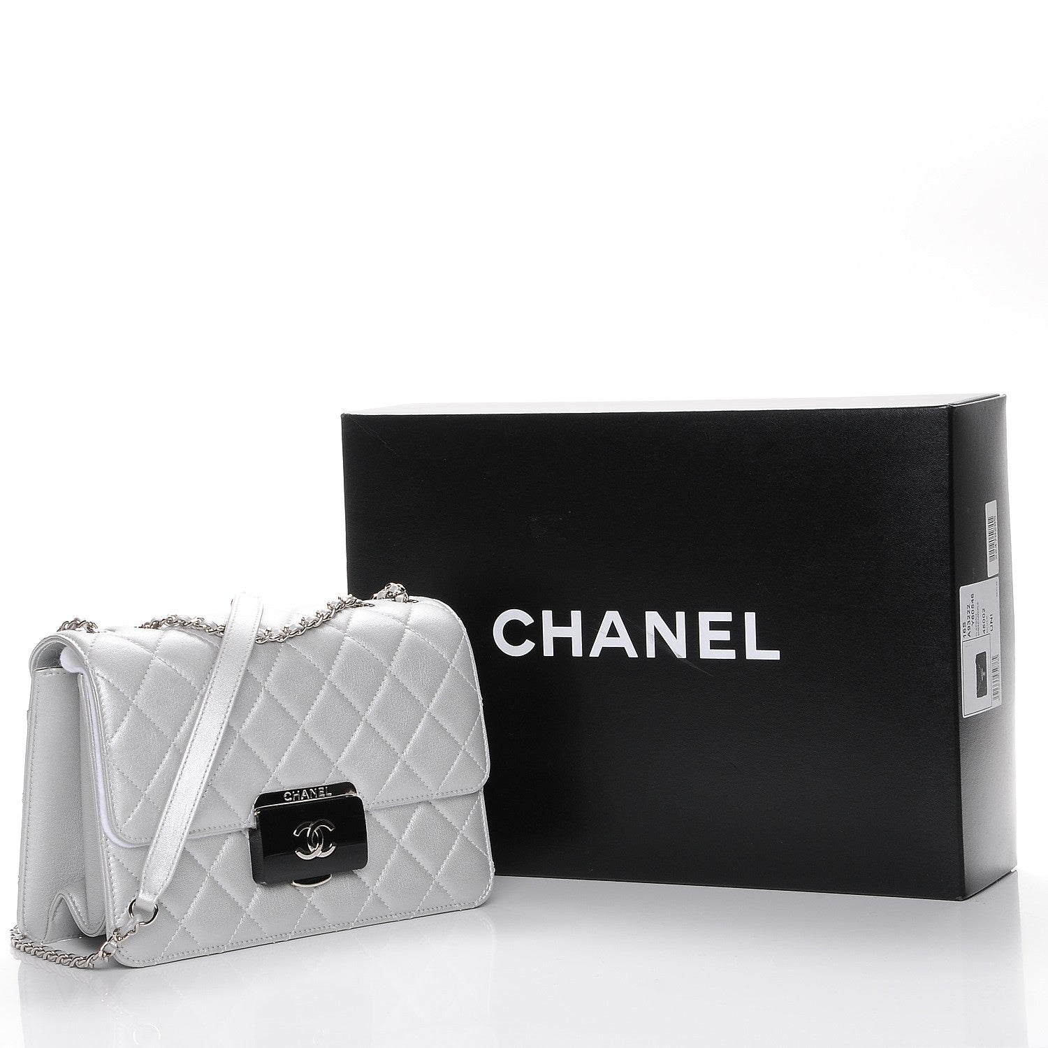 Chanel Metallic Sheepskin Quilted Beauty Lock Flap Silver 11 of 11