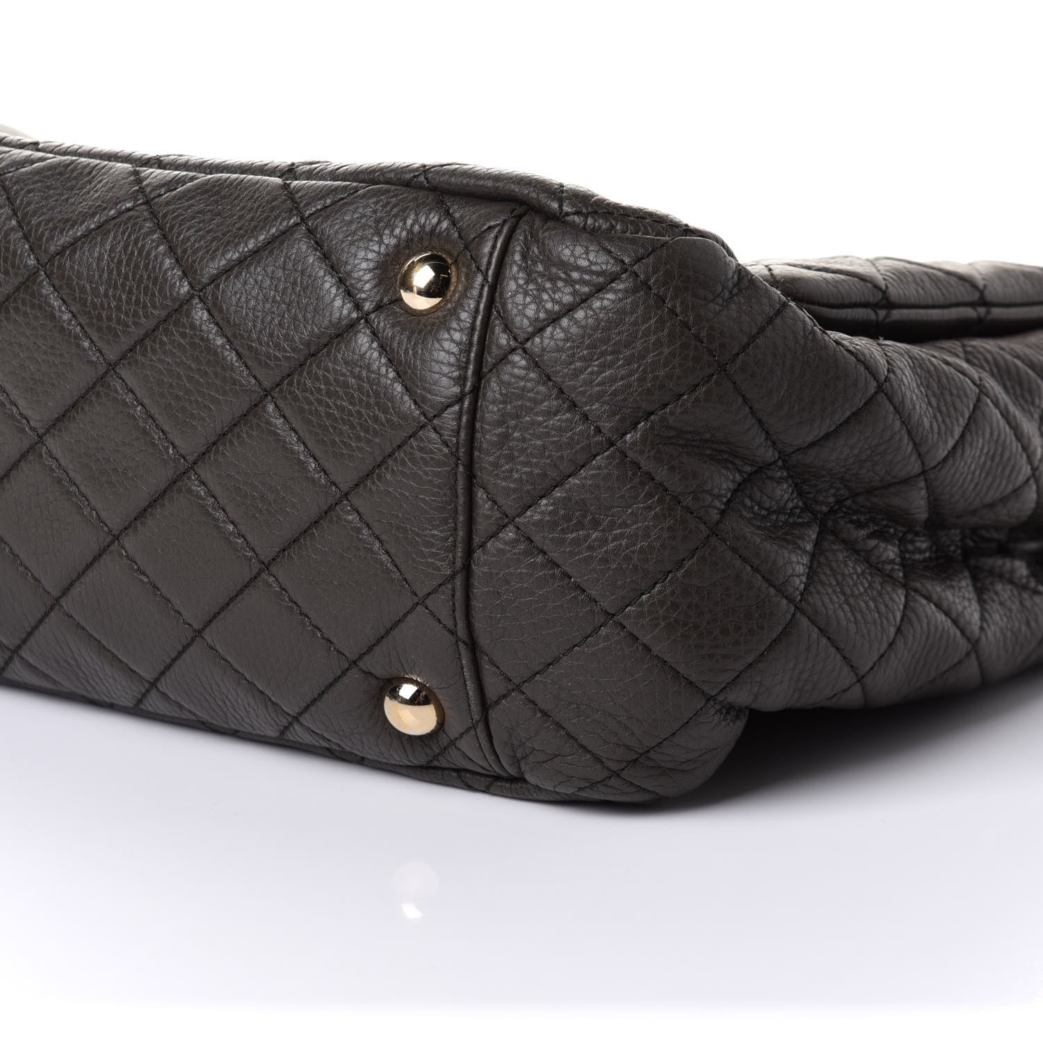 Chanel Calfskin Quilted XXL Travel Flap Bag Khaki 9 of 9