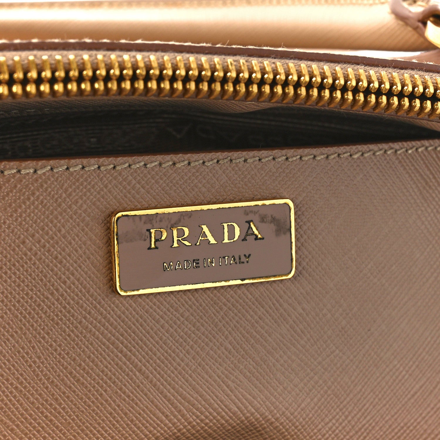 Prada Saffiano Medium Galleria Double Zip Tote Cammeo 10 of 13