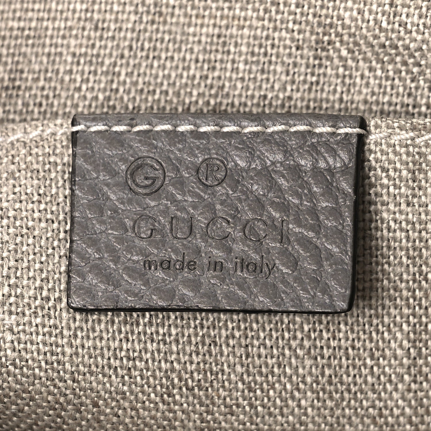 Gucci Calfskin Large Bamboo Clutch Grey 6 of 9