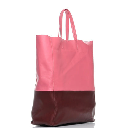 Celine Smooth Lambskin Vertical Bi-Cabas Pink Rust 3 of 8