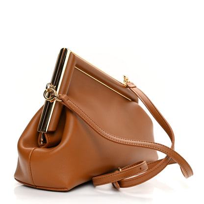 Fendi Shiny Nappa Small Fendi First Caramello 3 of 9