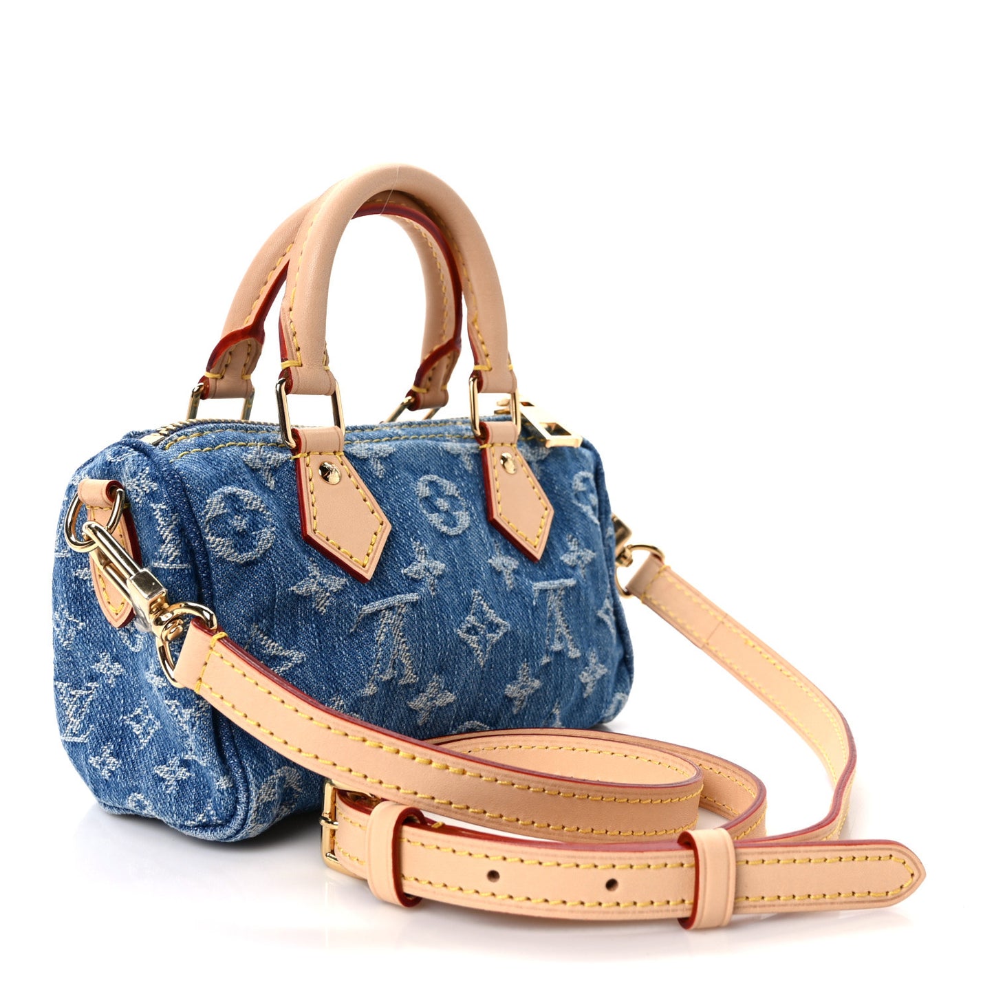 Monogram Denim Nano Speedy Blue