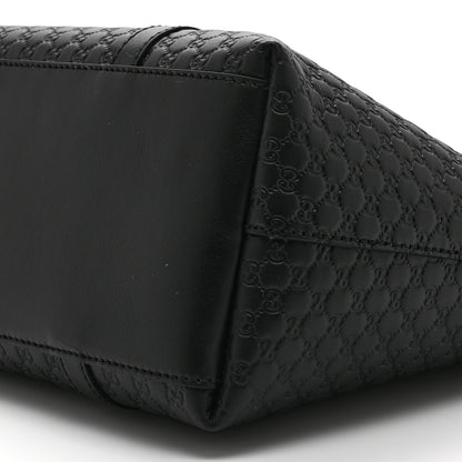 Gucci Soft Microguccissima Small Zippered Satchel Black 11 of 11