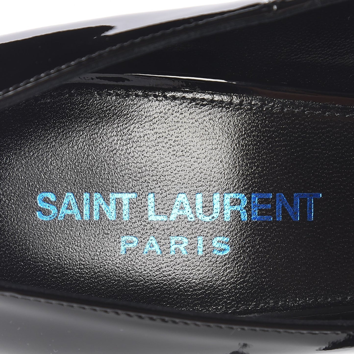 Patent Opyum 100 Pumps 38 Black Blue Metal