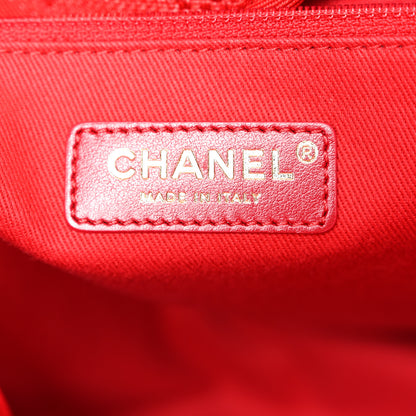 Chanel Mixed Fibers Striped Medium Deauville Tote Red 6 of 11