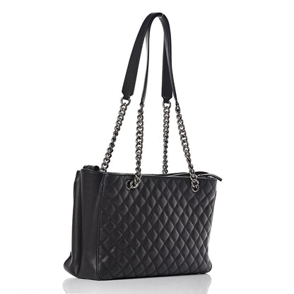 Chanel Caviar Quilted City Shopping Tote Black 3 of 10