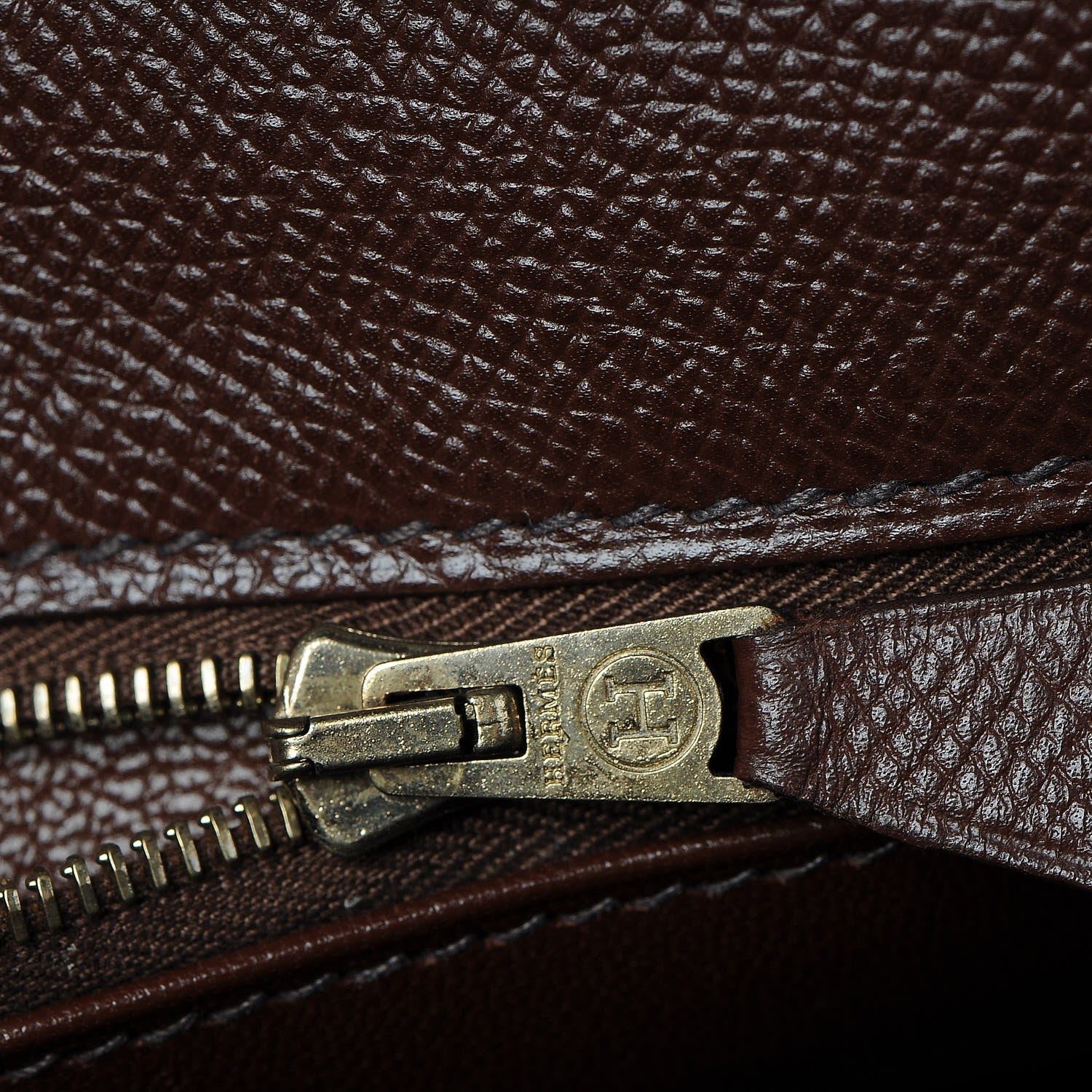 Hermes Courchevel Kelly Retourne 28 Chocolate 11 of 32