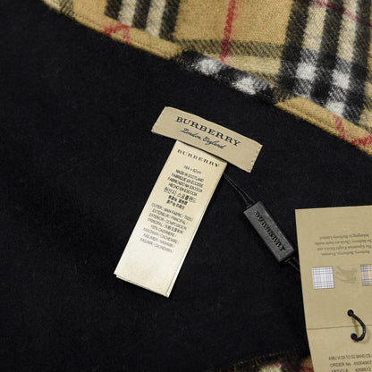 Burberry Cashmere House Check Fringe Cape Scarf Archive Beige 3 of 3