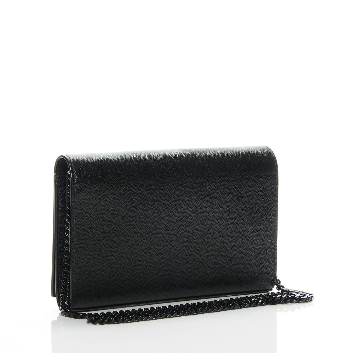 Grain De Poudre Monogram Chain Wallet Black