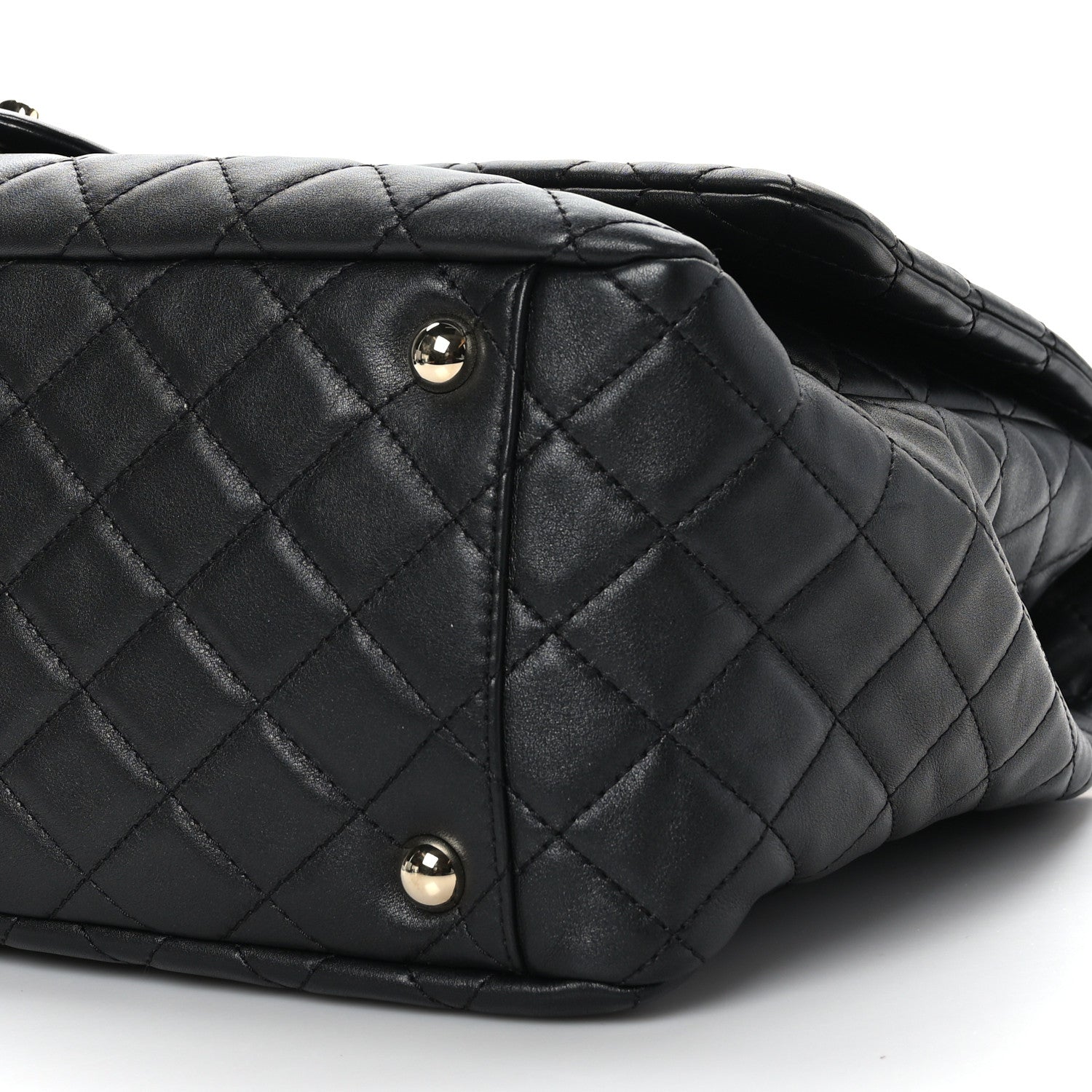 Chanel Calfskin Quilted XXL Travel Flap Bag Black 9 of 9