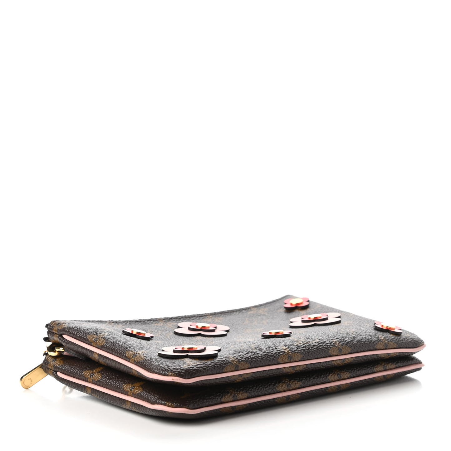 Monogram Blooming Flowers Double Zip Pochette