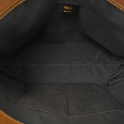 Fendi Pequin Spalmati Medium Roll Tote Tobacco Foresta 5 of 10