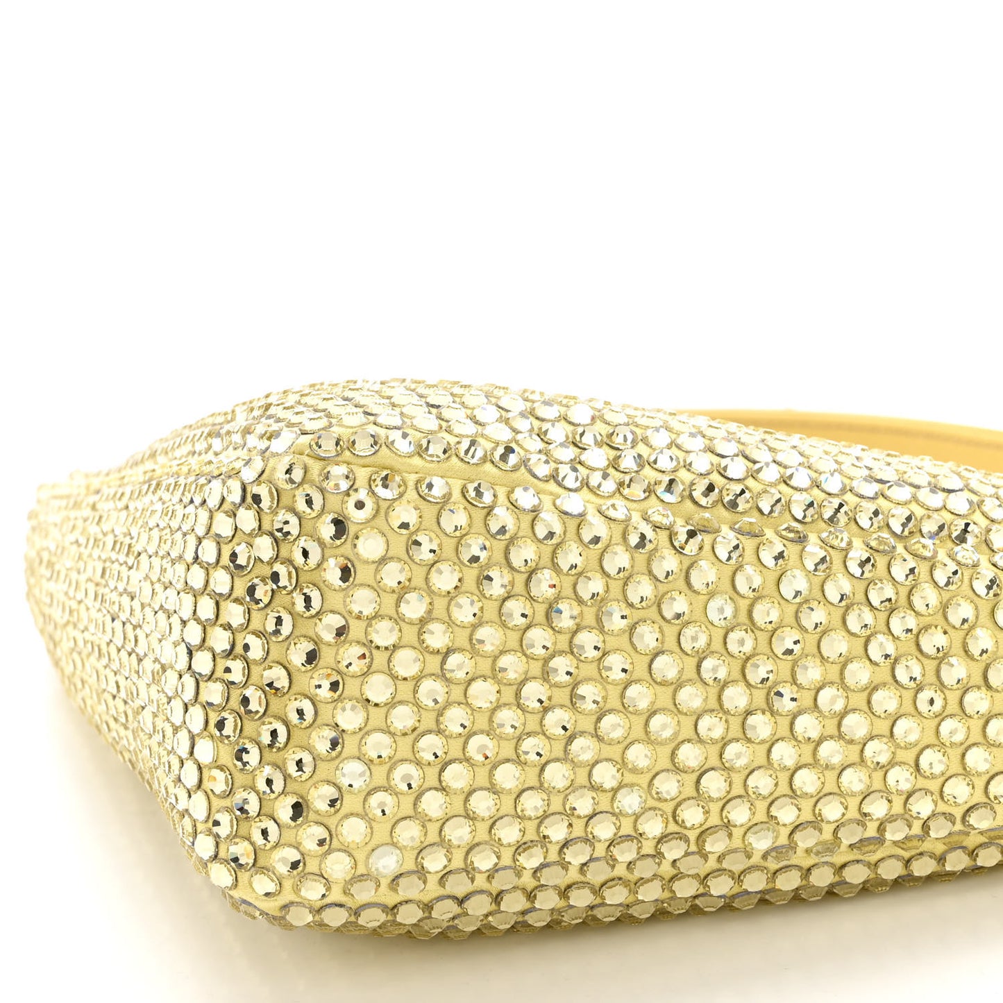 Satin Crystal Triangle Pouch Ananas
