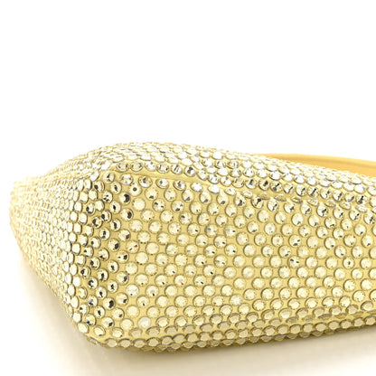 Prada Satin Crystal Triangle Pouch Ananas 10 of 11