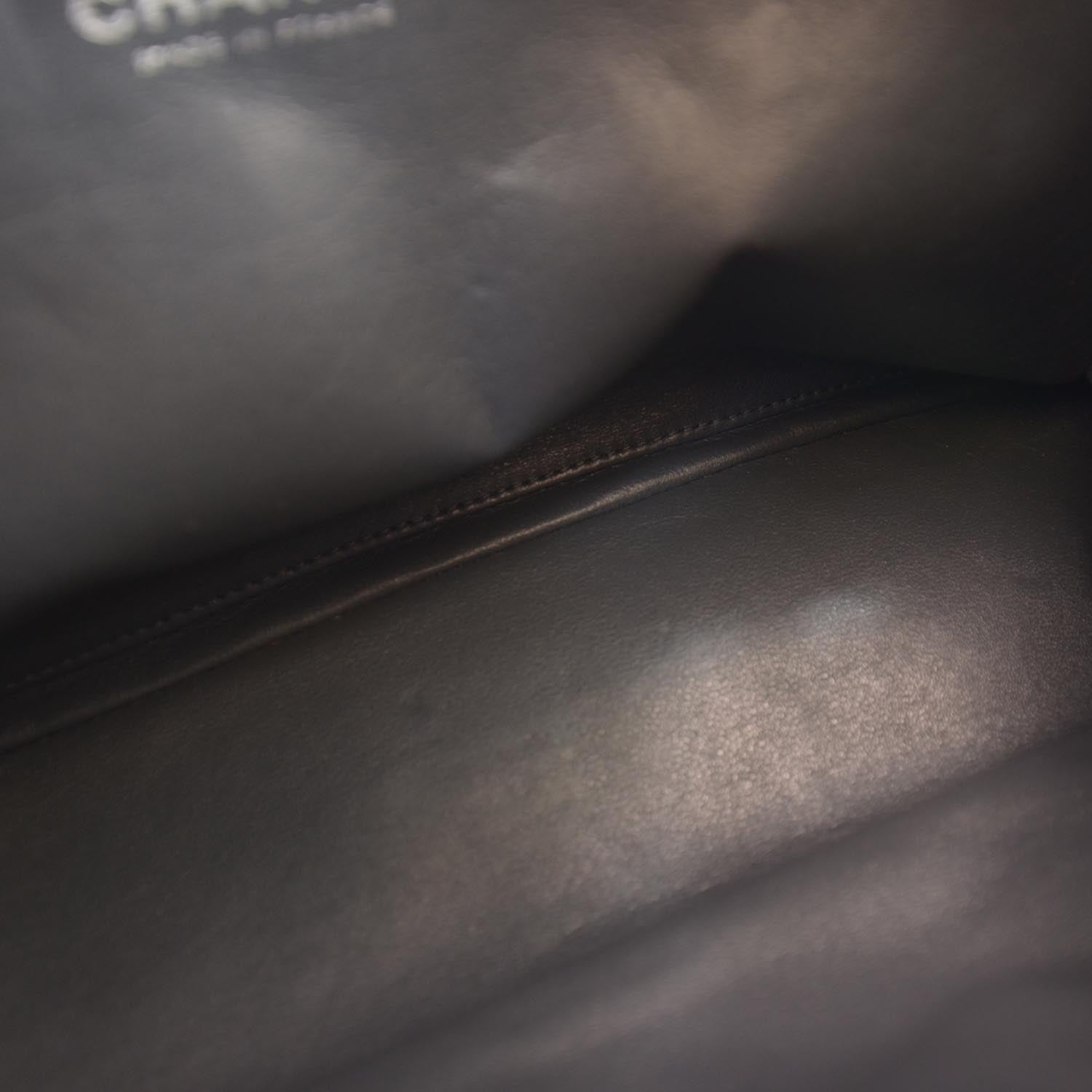 Chanel Lambskin Jumbo Flap w Bijoux Chain Grey 8 of 9