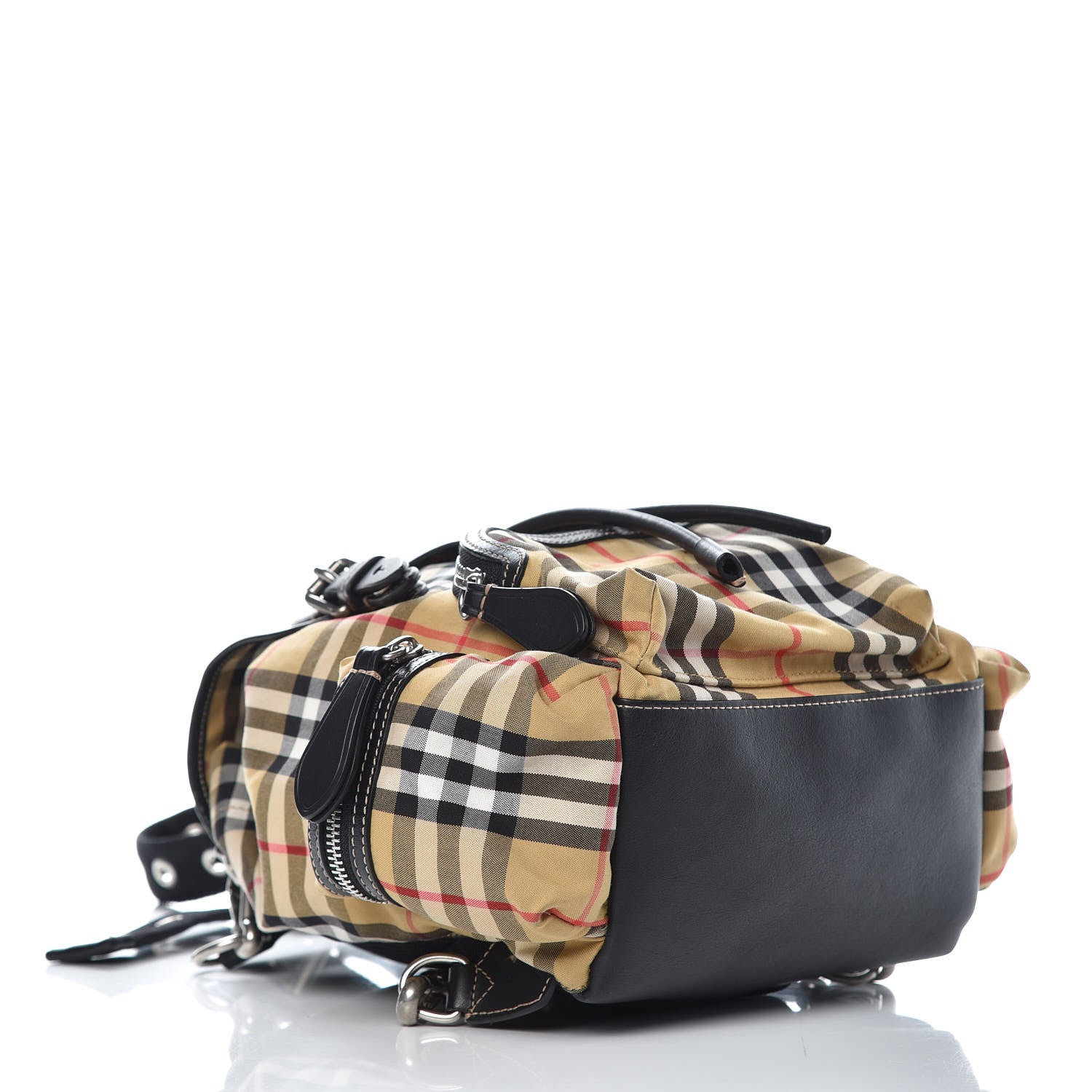 Burberry Vintage Check Small Rucksack Backpack Black 4 of 8