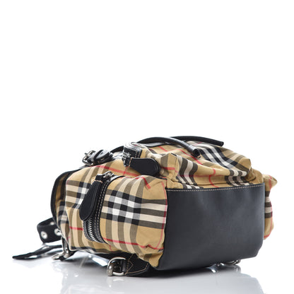 Burberry Vintage Check Small Rucksack Backpack Black 4 of 8