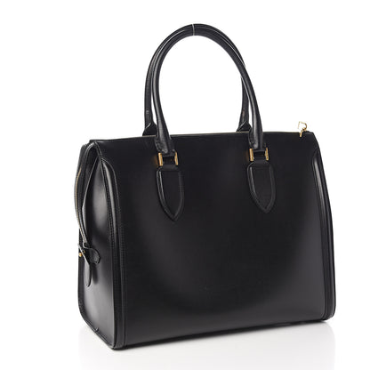 Alexander McQueen Calfskin Zip Up Heroine Tote Black 2 of 9