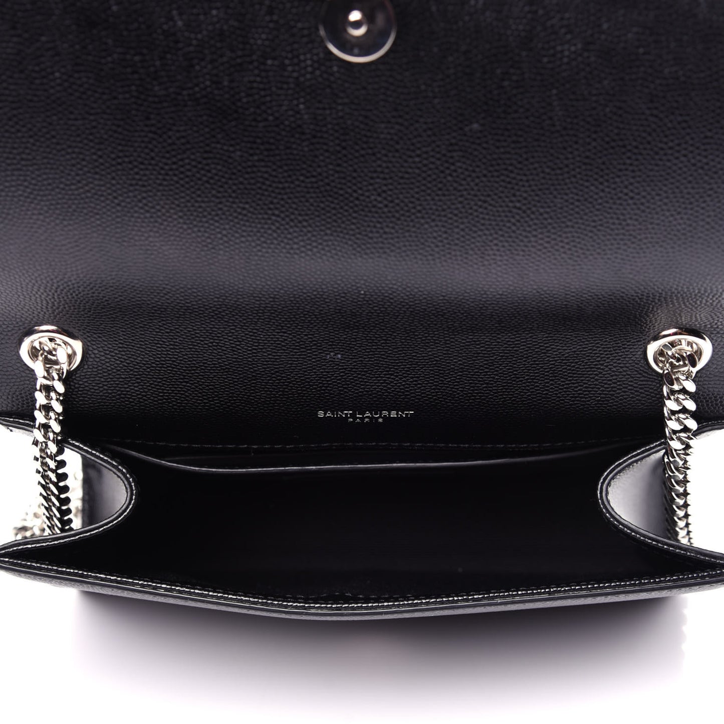 Calfskin Small Classic Monogram Kate Tassel Satchel Black