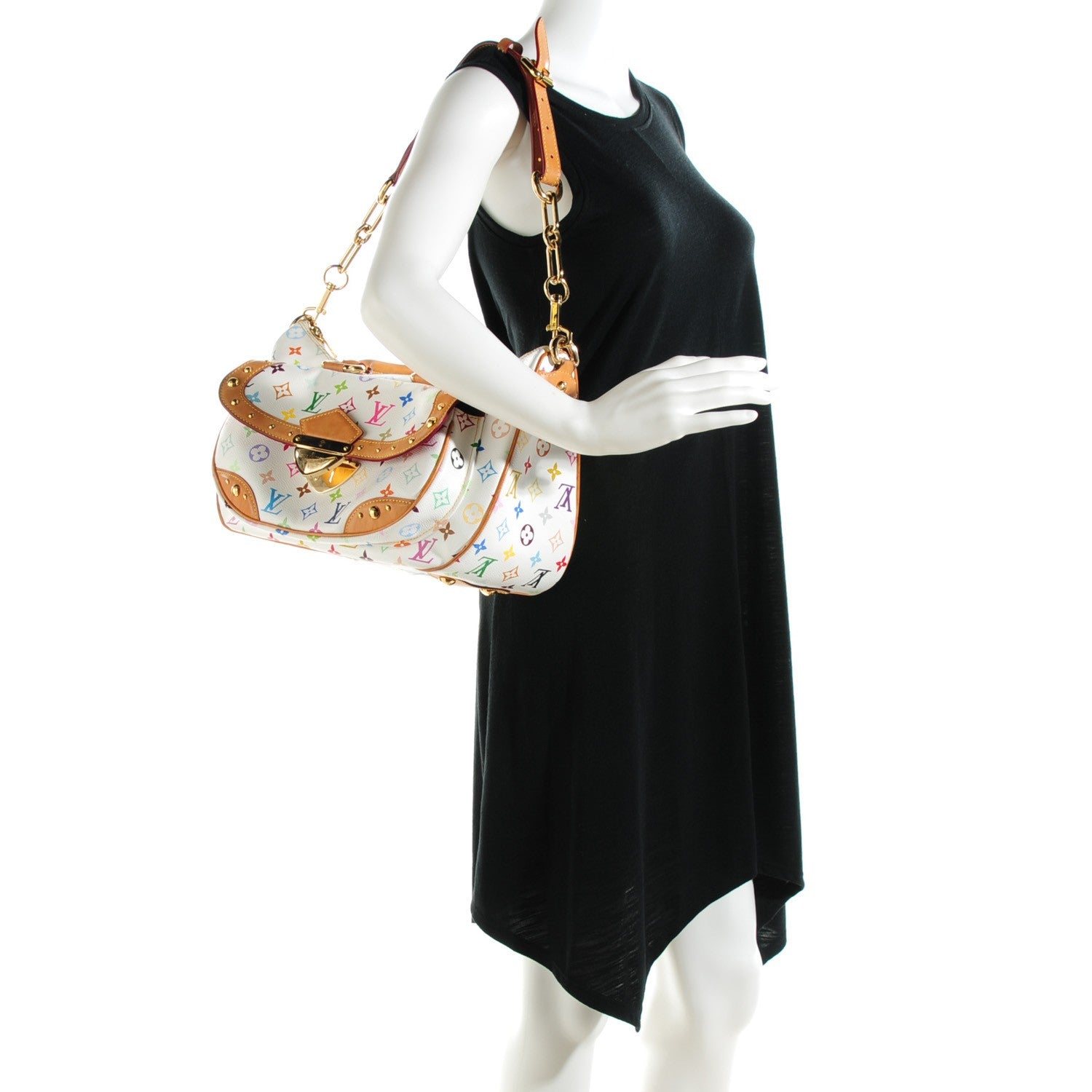 Louis Vuitton Monogram Multicolor Rita White 2 of 9
