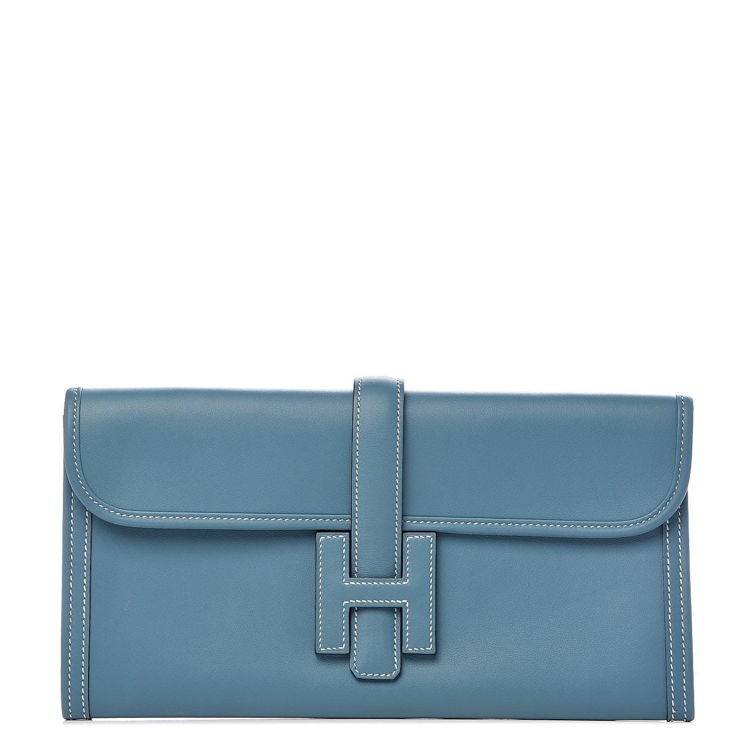Hermes Swift Jige Elan 29 Clutch Blue Jean 1 of 9
