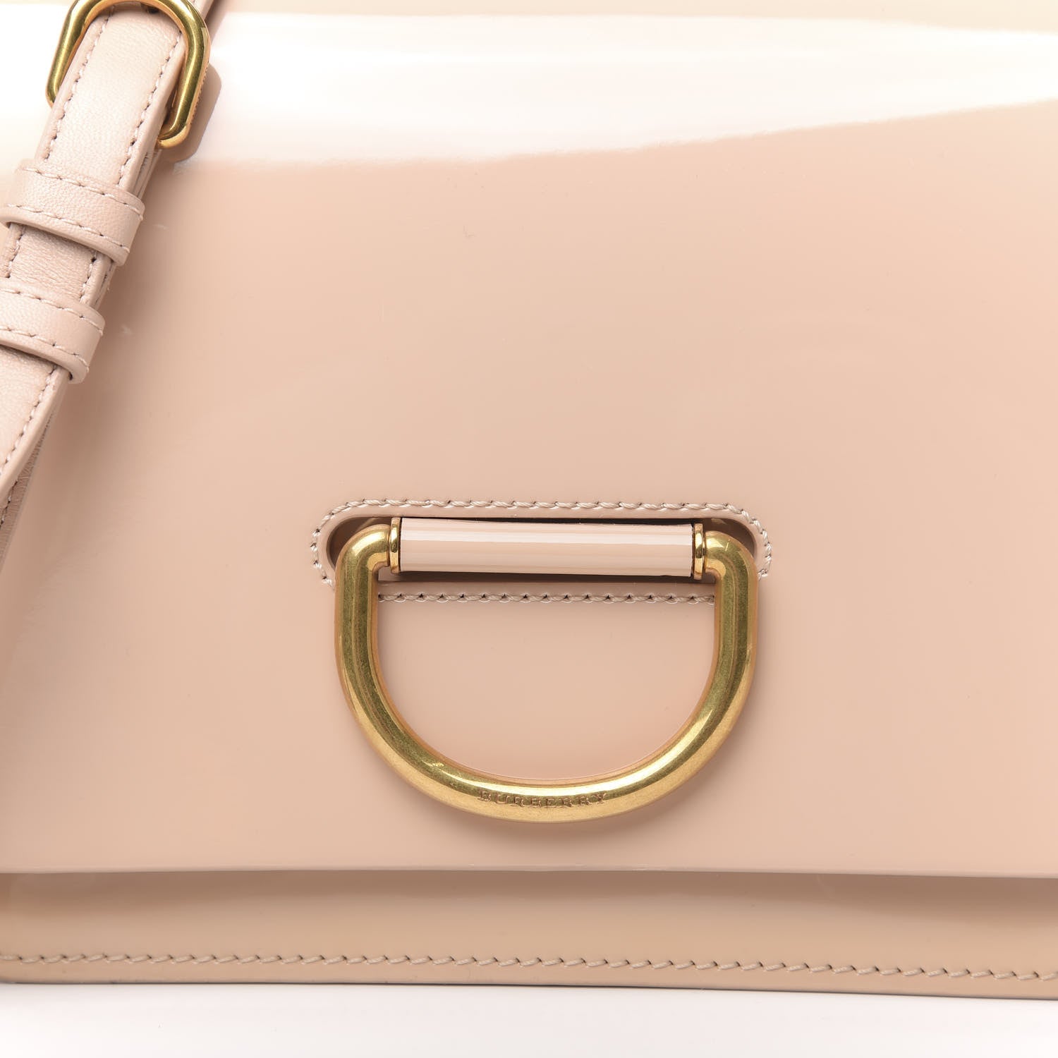 Burberry Patent Small D-Ring Bag Pale Fawn Pink 12 of 12