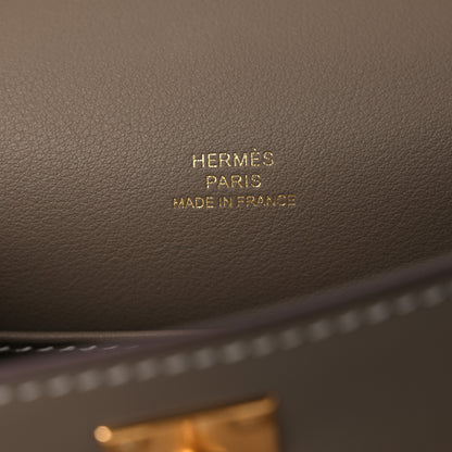 Hermes Swift Kelly Pochette Clutch Etoupe 6 of 12