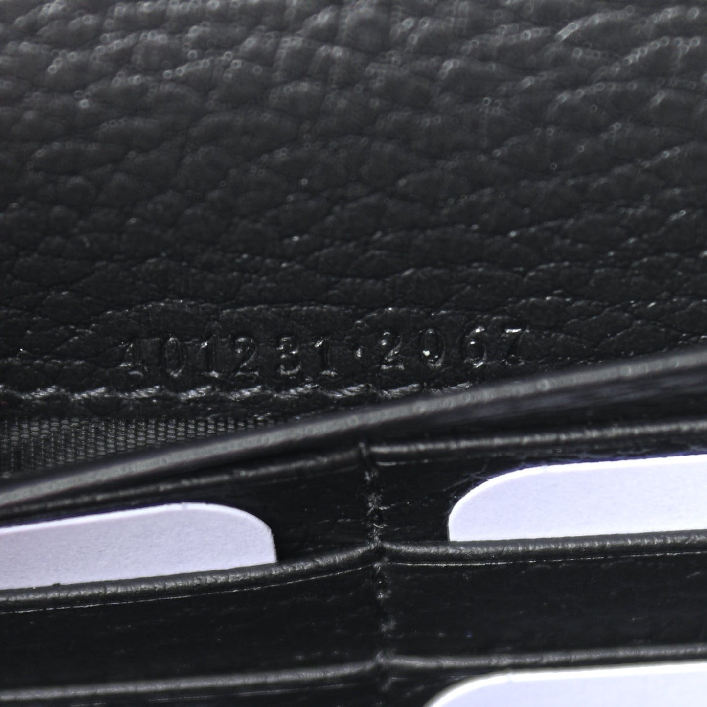 Calfskin Mini Dionysus Chain Wallet Black