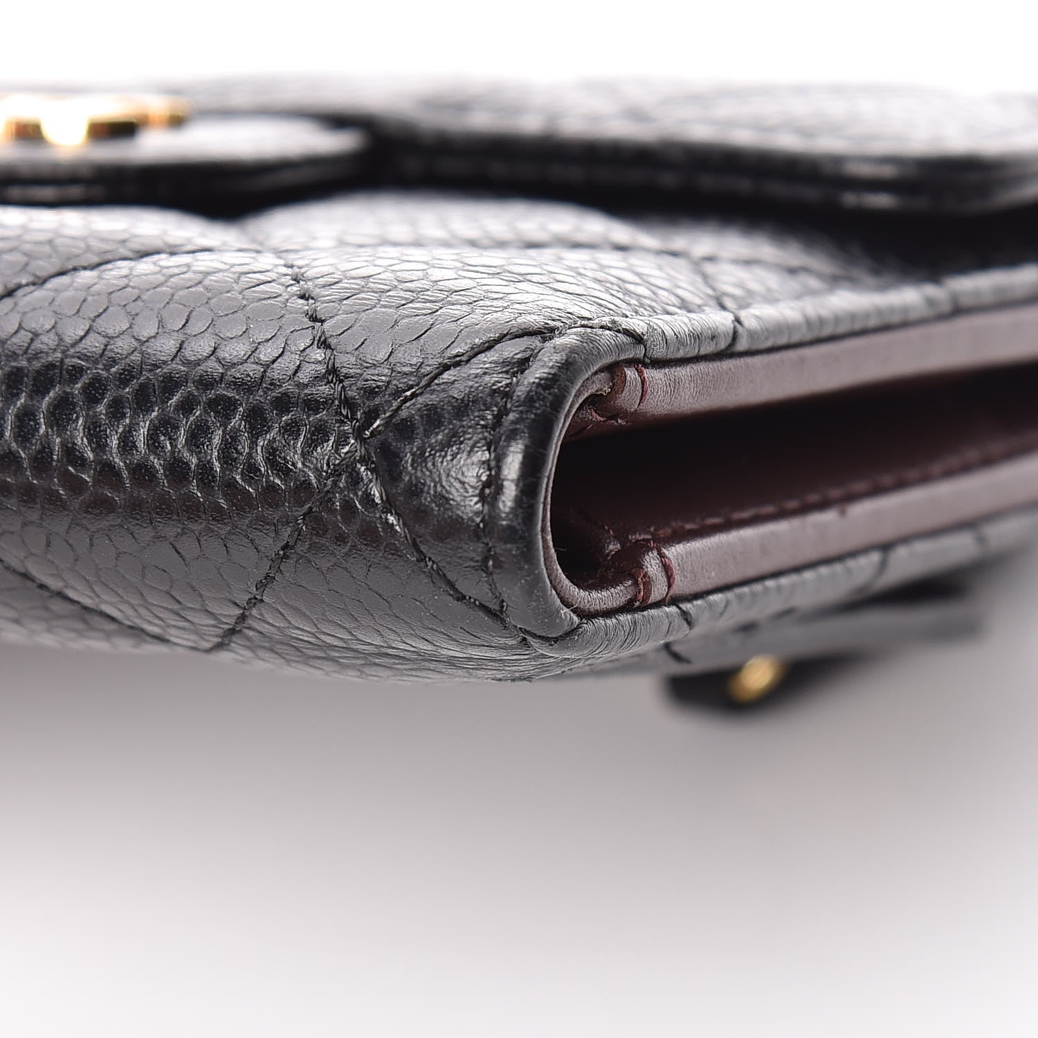 Chanel Caviar Quilted Compact Flap Wallet Black 14 of 16