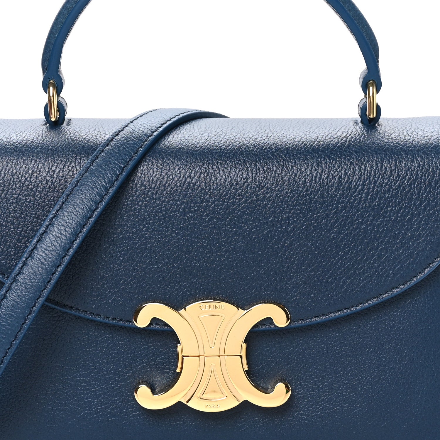 Celine Supple Grained Calfskin Teen Nino Teal Blue 7 of 9