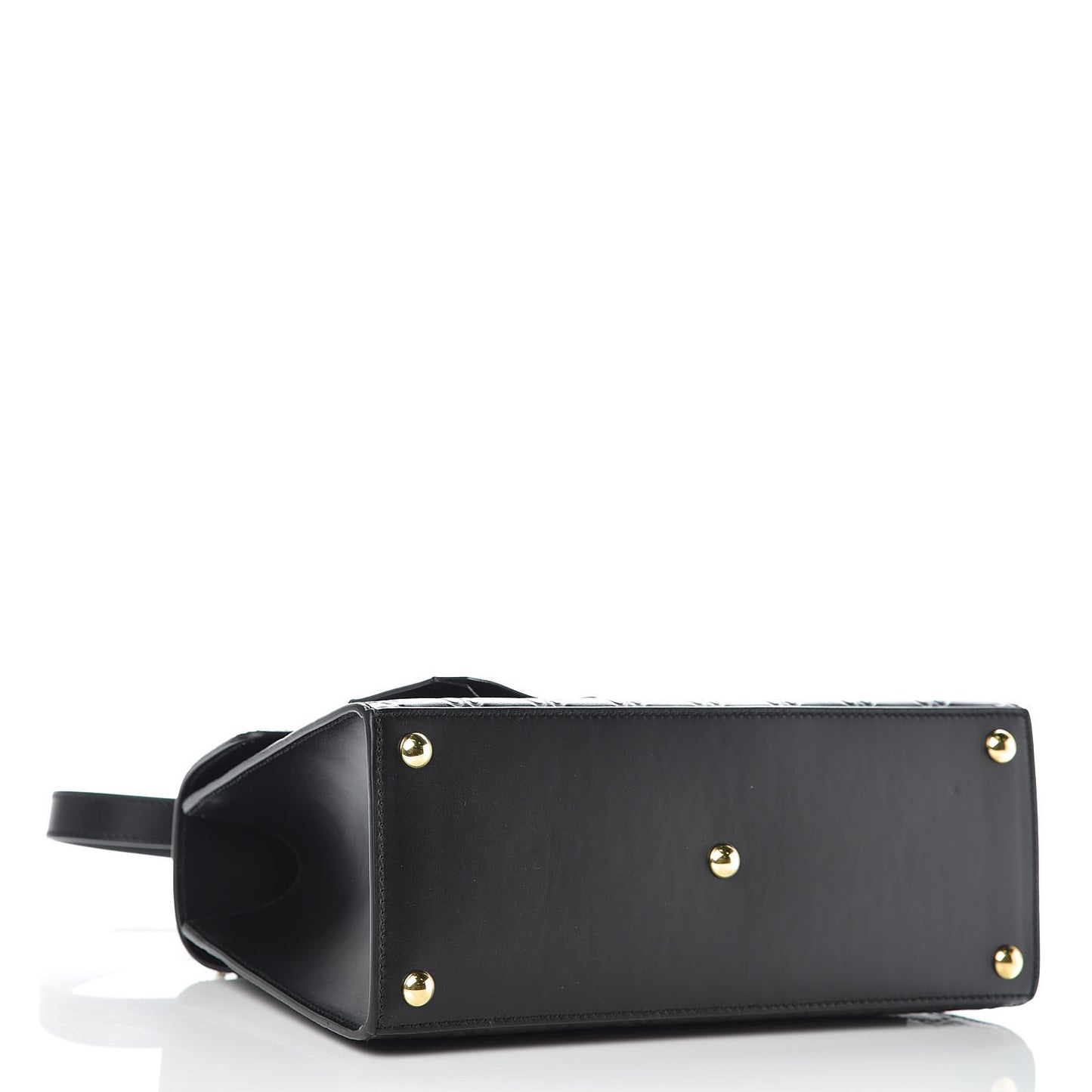 Guccissima Signature Small Padlock Top Handle Bag Black