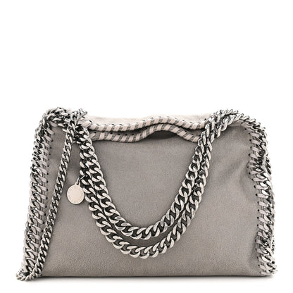Stella McCartney Shaggy Deer Mini Falabella Fold Over Tote Light Grey 1 of 12