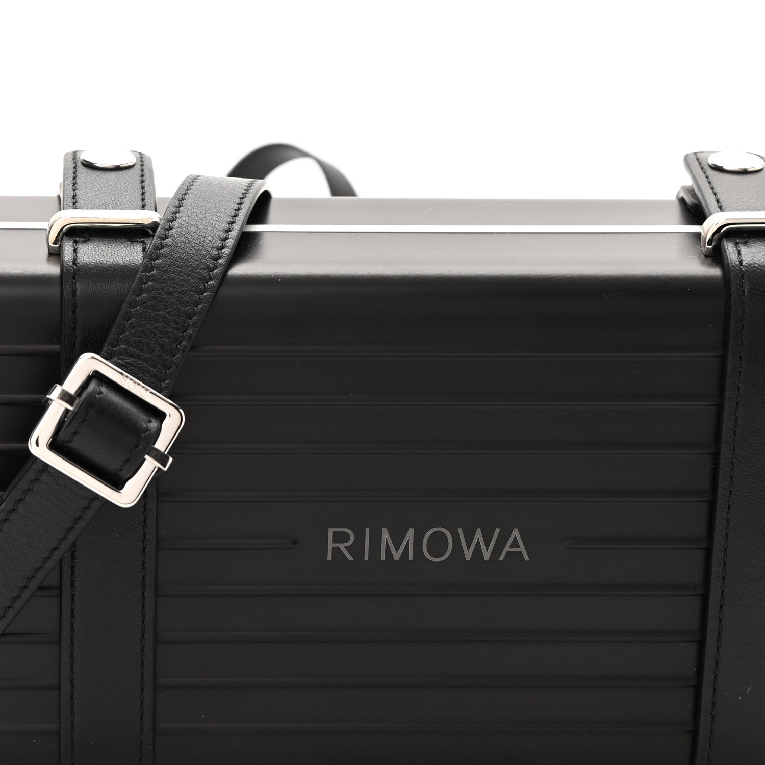 Christian Dior X RIMOWA Aluminum Personal Clutch On Strap Black 8 of 9