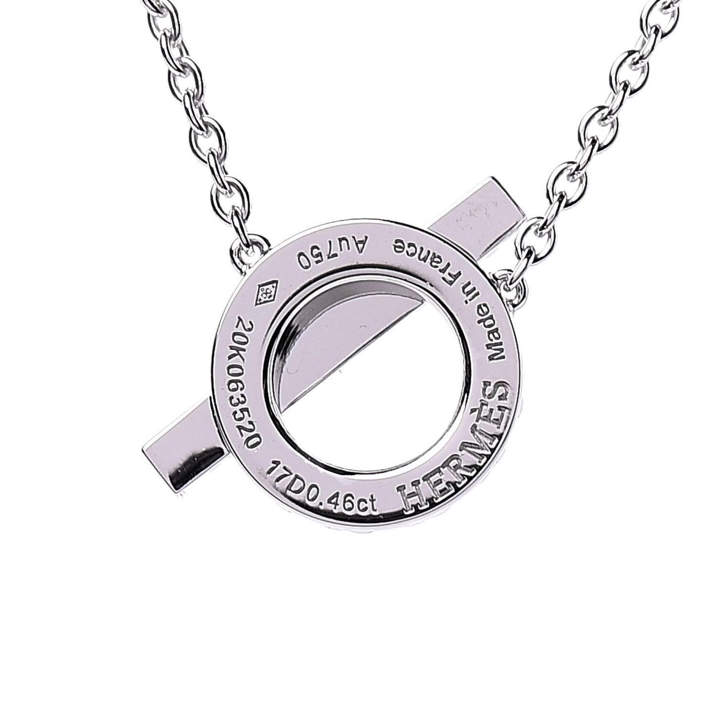 18K White Gold Diamond Finesse Pendant Necklace