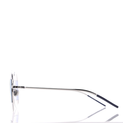 Christian Dior Metal Split 1 Aviator Sunglasses Silver Blue 3 of 7