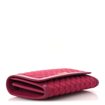 Prada Tessuto Quilted Mini Crossbody Wallet Ibisco 4 of 11